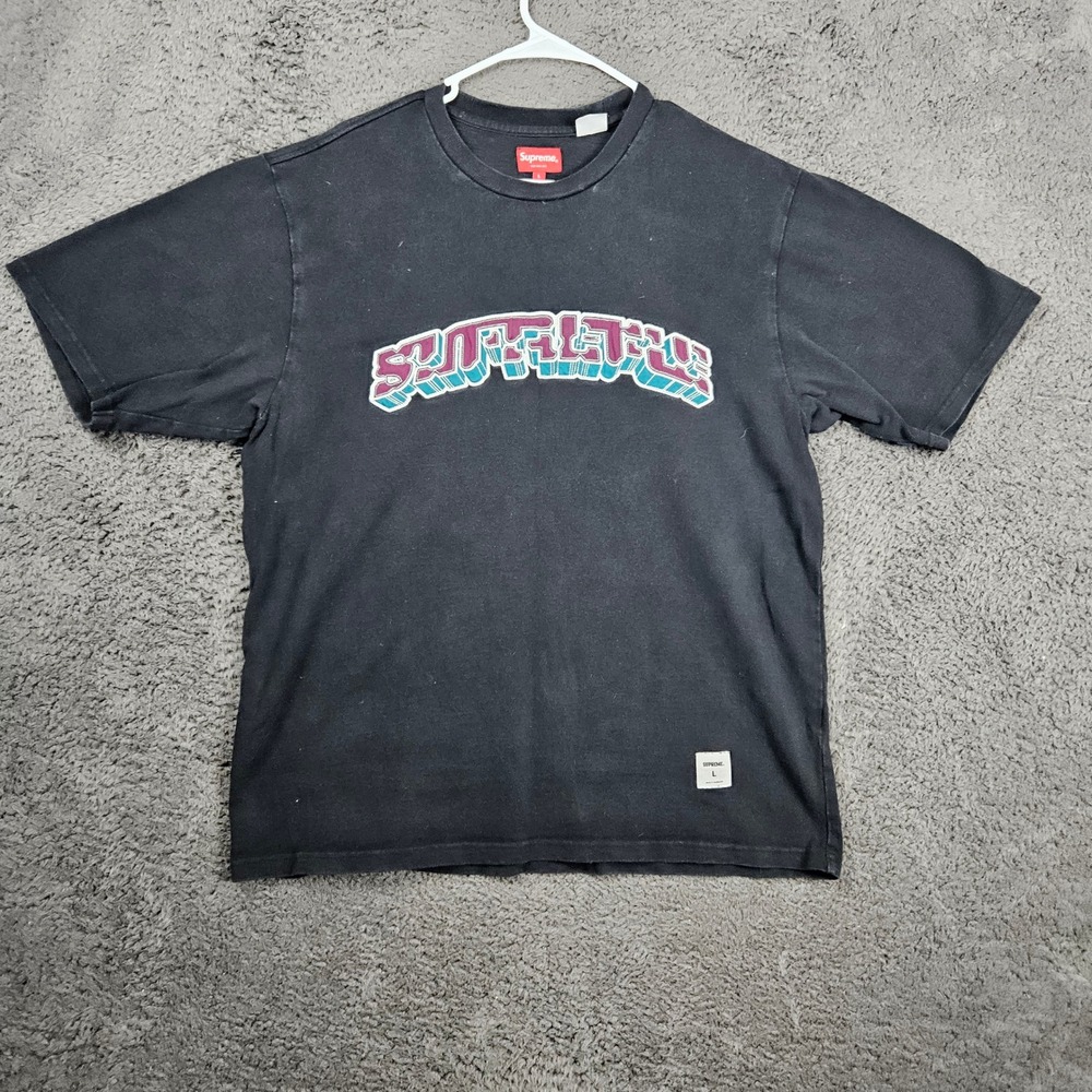 Supreme New York City Graphic Print Crew Neck‎ T-Shirt Mens Size L
